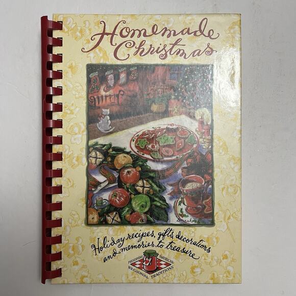 1995 Homemade Christmas Cookbook Recipes Gifts Decorations Marine Toys for Tots - Picture 1 of 9